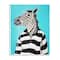 Stupell Industries Zebra In A Striped Shirt Portrait, 10" x 15"
